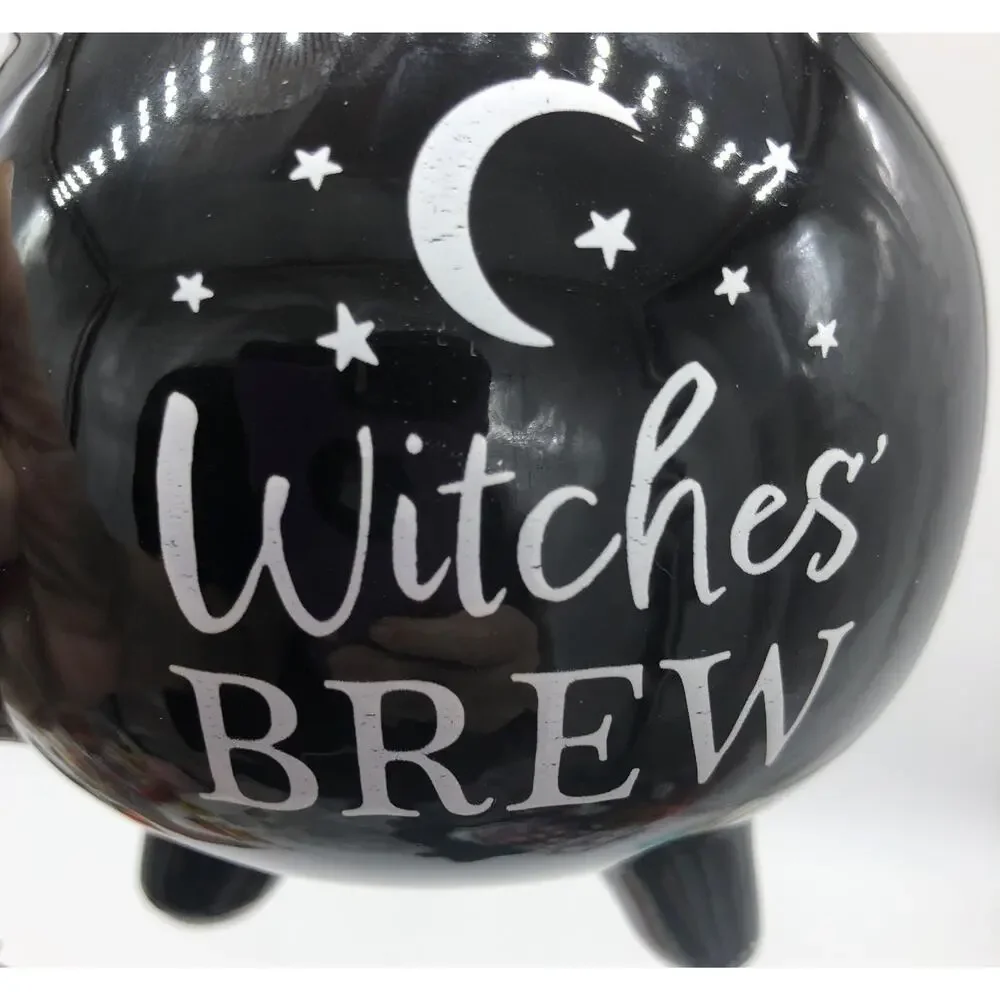 New Target Halloween Mug Black Witches Brew Cauldron Moon Stars